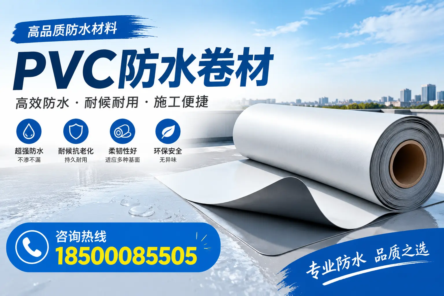 如何在湛江选择合适的pvc防水卷材